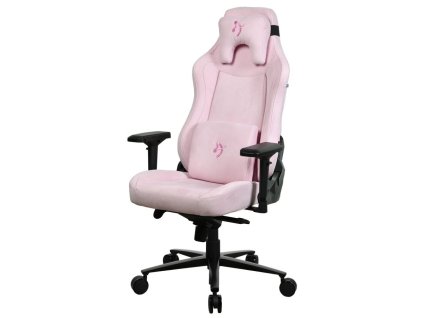 AROZZI herní židle VERNAZZA Supersoft Fabric Pink/ látkový povrch/ růžová
