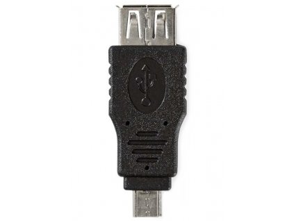 NEDIS redukce USB 2.0/ zástrčka USB micro B - zásuvka USB A/ černý/ blistr