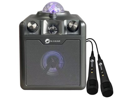 N-GEAR DISCO STAR 710SG/ BT/ 50W/ USB/ MICRO SD/ DO/Disco LED/ 2x MIC / Šedá