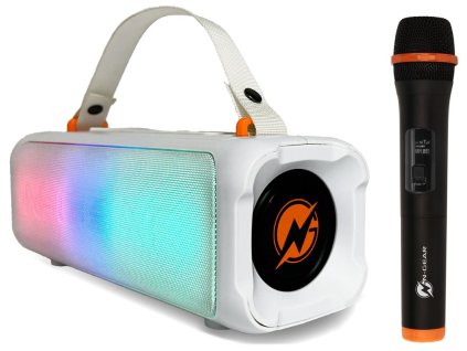 N-GEAR PARTY LET'S GO PARTY SPEAKER BLAZOOKA 703 / BT/ 100W/ USB/Disco LED/ MIC / bílý