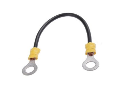 Kabel pro spojení baterií, 100cm, 4mm2, 2x očko M6