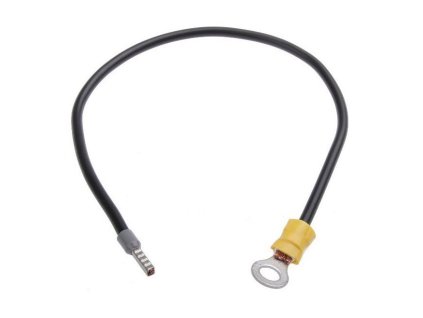 Kabel pro připojení baterie, 50cm, 10mm2, očko M8 - dutinka