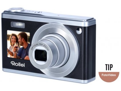 Rollei Compactline 10x/ 20 MPix/ 10x zoom/ 2,8 LCD/ 1080p video/ Černý