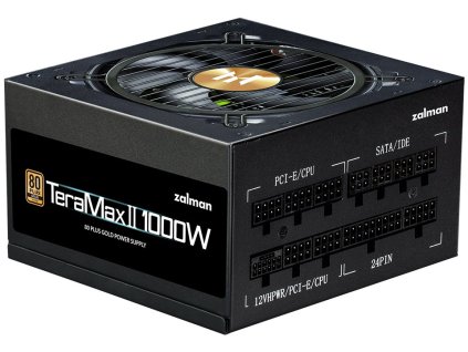 Zalman zdroj ZM1000-TMX2/ 1000W / ATX3.0 / active PFC / modulární / 80 Plus Gold