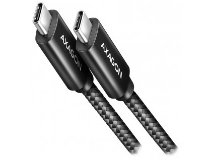 AXAGON datový a nabíjecí kabel NEWGEN+ USB-C na USB-C / USB4 Gen 3x2 / HDR10 / 8K/60Hz / PD 3.1 / opletený / 1m