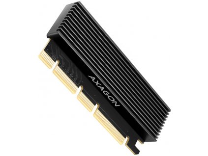 AXAGON adaptér do PCIe x16 pro 1x M.2 NVMe s chladičem / PCEM2-XS /