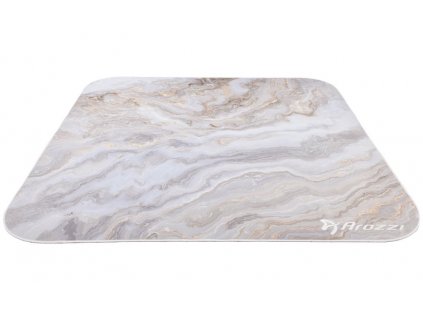 AROZZI Zona Quattro White Marble/ ochranná podložka na podlahu/ 116 x 116 cm/ design bílý mramor