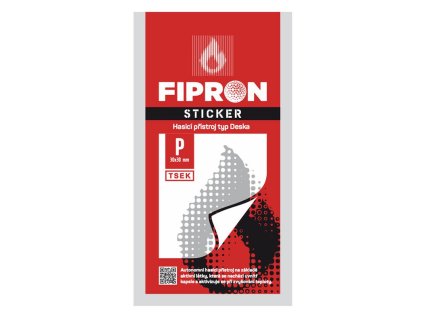 FIRESI STICKER P štítek s hasivem NOVEC (FK-5-1-12) 1ks