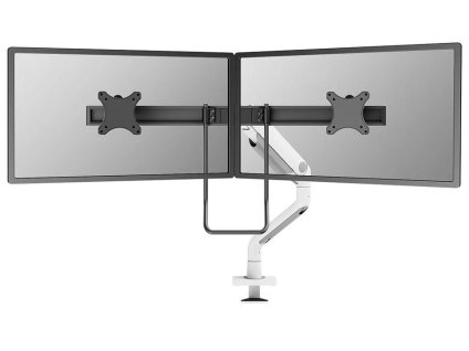 Neomounts DS75S-950WH2/Držák displeje/na stůl/17-27"/svorka+průch./VESA 100X100/nosn.2x8kg/plyn.píst/2 dis
