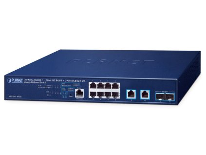 Planet MGS-6311-10T2X L3 switch, 8x2,5Gb, 2x10Gb, 2x10Gb SFP+