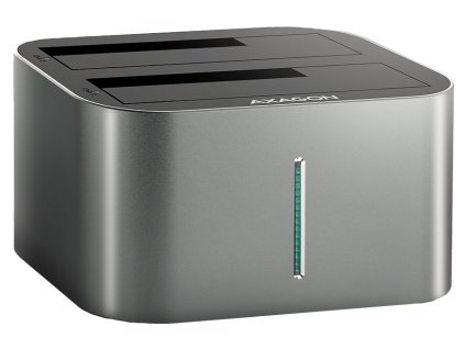 AXAGON dokovací stanice pro 2x SATA 6G HDD/SSD / ADSA-DC / 2,5" i 3,5" / USB 3.2 Gen1 / AC adaptér / 0,8m kabel