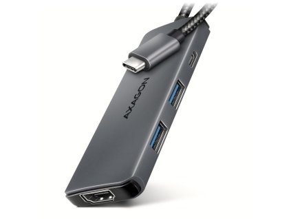 AXAGON multi USB-C 5v1 8k hub / HMC-5H8K / USB 3.2 Gen1 / 1x PD 100W / 1x HDMI / 1x USB-C / 2x USB-A / 15cm