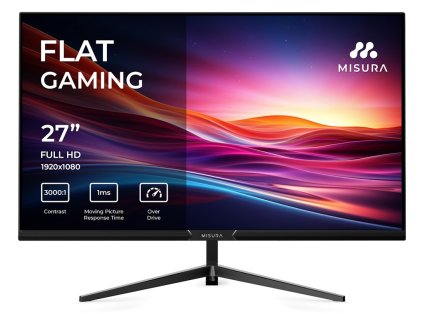 MISURA 27" LED P23CM27BFA01/ VA/ 1920x1080 (FHD)/ 3000:1/ 1ms/ 300 cd/m2/ HDMI/ DP/ REPRO/ VESA 100x100/ černý
