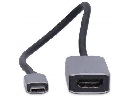 NEDIS kabelový adaptér USB-C/USB 3.2 Gen 1/ USB-C zástrčka - HDMI zásuvka/ kulatý/ černý/ BOX/ 20cm