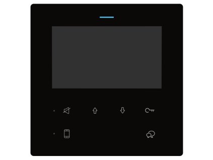 XtendLan Bytový monitor 2-drát D2/ LCD 4,3" 480x272/ CZ menu/ černý/ tenký 14mm