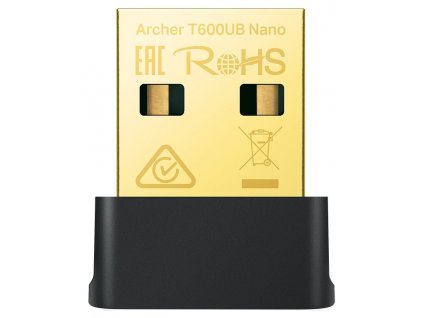 TP-Link Archer T600UB Nano AC 600 USB adaptér, 2,4/5GHz, Bluetooth 4.2, USB 2.0