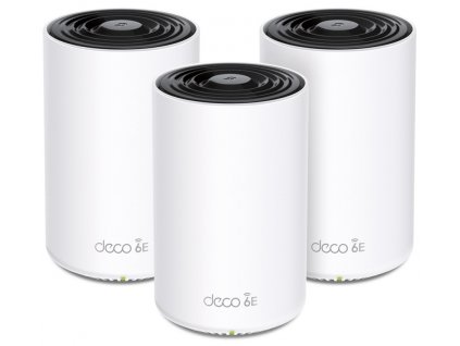 TP-Link Deco XE75(3-pack) Mesh systém AXE5400, WiFi 6E, 3x GLAN, / 574Mbps 2,4GHz/ 2402Mbps 5GHz/ 2402 6GHz