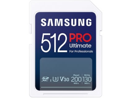 SAMSUNG PRO Ultimate SDXC 512GB / CL10 USH-I U3 / V30