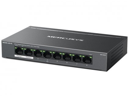 TP-Link Mercusys MS108GP Switch 8-Port, 7× Gigabit PoE+, 1× GLAN, 802.3af/at, 65 W