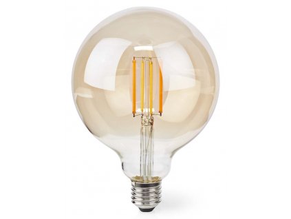POŠKOZENÝ OBAL - NEDIS Wi-Fi chytrá LED žárovka s vláknem/ E27/ G125/ 7W/ 230V/ 806lm/ teplá bílá/ 1800 - 3000K/ stmívatelná