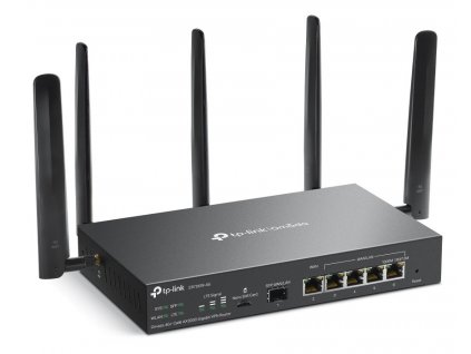 TP-Link ER706W-4G Omada VPN Router, 1x Nano SIM slot (4G+ Cat6), WiFi 6 2402 Mbps  5GHz + 574 Mbps  2.4GHz, 1x SFP GWAN/
