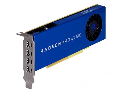 AMD Radeon Pro WX 3200 4GB GDDR5 / PCIe 3.0 / 4x mDP / LP
