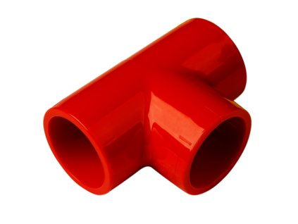 9-10909 T-kus pro trubku 25mm - Red - T-union - 3/4"