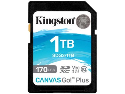 KINGSTON Canvas Go Plus 1TB SDXC / CL-10 / UHS-I / U3 / V30 / 170R