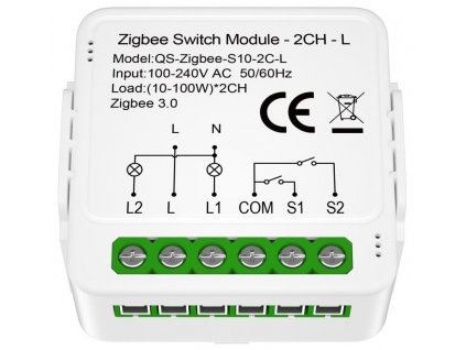 IMMAX NEO SMART kontroler (L) V8 2-tlačítkový Zigbee 3.0, TUYA