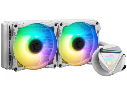 OPRAVENÉ - MSI vodní chladič CPU MAG CORELIQUID 240R V2 White/ bílý/ 2x 120mm ARGB fan/ podpora LGA1700