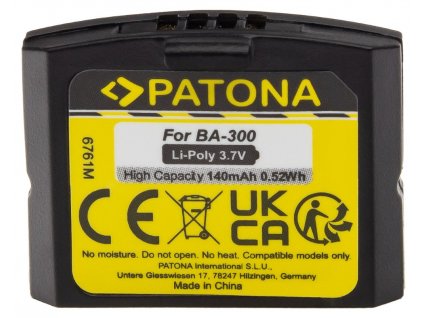PATONA baterie pro sluchátka Sennheiser BA300/HC BA-300 140mAh Li-Pol 3,7V