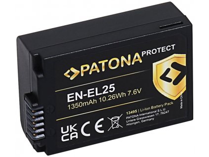 PATONA baterie pro foto Nikon EN-EL25 1350mAh Li-Ion Protect Z50 / Z fc / Z30