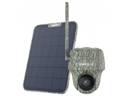 Reolink Go Series G450 8MPx venkovní bateriová 4G IP kamera se solárním panelem, otočná, 3840x2160, SD 128GB, IP64
