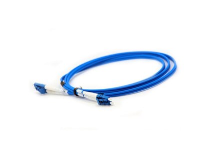 XtendLan FO patch LC-LC 3m 50/125 duplex,LS0H, OM4, armovaný kabel kulatý 3mm