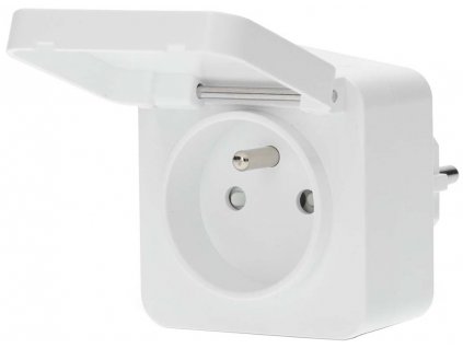 NEDIS chytrá zásuvka/ venkovní/ 16A/ Zigbee 3.0/ francouzský typ E/ IP44/ měřič výkonu/ Android/ iOS/ Nedis® SmartLife