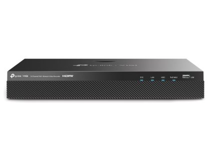 TP-Link VIGI NVR2016H-16MP, 16 kanálů, 80Mbps, H.265+, 2x SATA, max. 20 TB, 16x PoE+, 2x USB, 1x eSATA, VGA, HDMI