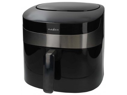 NEDIS Wi-Fi chytrá horkovzdušná fritéza/ objem 7,2 L/ 240 min. časovač/ 8 přednastavených programů/ výkon 1800 W/ černá