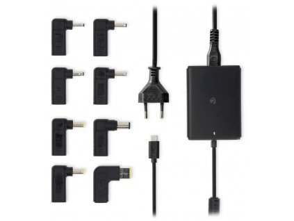 NEDIS univerzální adaptér k notebooku/ 100 W/ 5 / 9 / 12 / 15 / 20 V DC/ 3.0 / 5.0 A/ USB-C