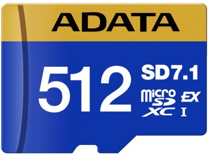 ADATA Extreme 512GB microSDXC / EXPRESS GEN3 L1 / R:800/W:700MB/s / bez adaptéru