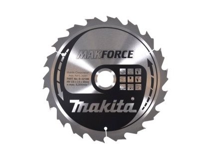 kotouč pilový dřevo MAKFORCE 235x2.6x30mm 18Z = old B-08252