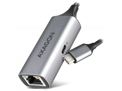 AXAGON adaptér USB-C na GLAN(RJ-45) s PD 100W / ADE-TXPD / USB 3.2 Gen1 / 15cm