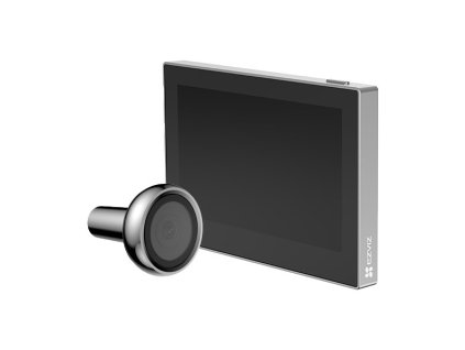 EZVIZ chytré dveřní kukátko s kamerou HP2/ Wi-Fi/ 2K/ 4,3" monitor/ napájení ze sítě a baterie/ černé