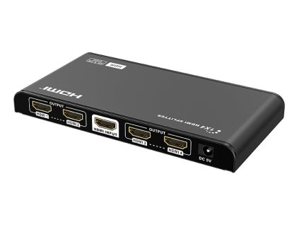 XtendLan HDMI distribucní rozbocovac, 1 vstup / 4 výstupy, 4k@60Hz