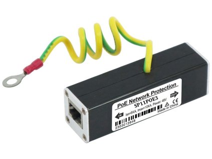 XtendLan Přepěťová ochrana UTP vedení s PoE, 100/1000Mbit, chrání všechny páry, 2x RJ-45