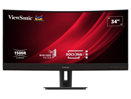 ViewSonic VG3456C / 34" prohnutý/ VA/ 21:9/ 3440x1440/ 5ms/ 400cd/m2/ DP/ HDMI/ USB/ RJ45/ Repro/výškově nast.