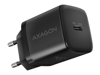 AXAGON nabíječka do sítě / ACU-PD20 / 1x USB-C / PD3.0 / PPS / QC4+ / AFC / FCP / Apple / 20W / černá