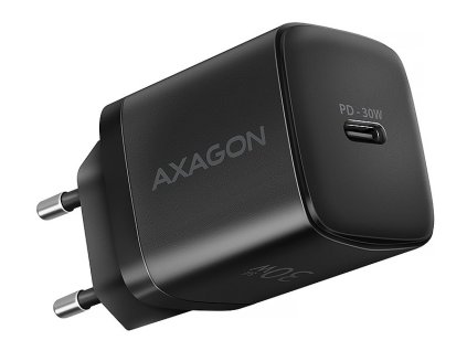 AXAGON nabíječka do sítě / ACU-PD30 / 1x USB-C / PD3.0 / PPS / QC4+ / SFC / AFC / Apple / 30W / černá