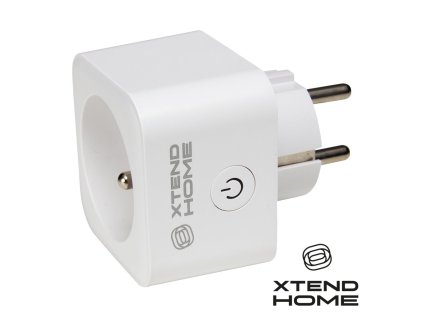 Xtend Home chytrá interní zásuvka, měření příkonu, správné spínání fáze, Tuya