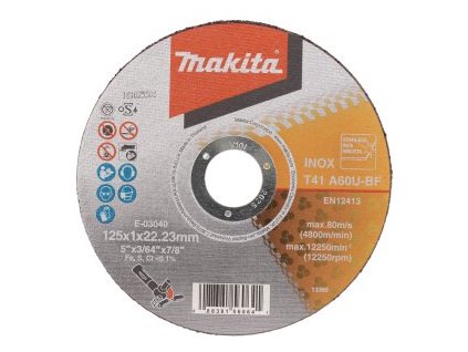 kotouč řezný nerez 125x1.0x22.23mm A60U