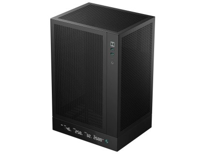 DEEPCOOL skříň CH170 Digital / vertikální miniITX / 2xUSB 3.0 / USB-C / černá